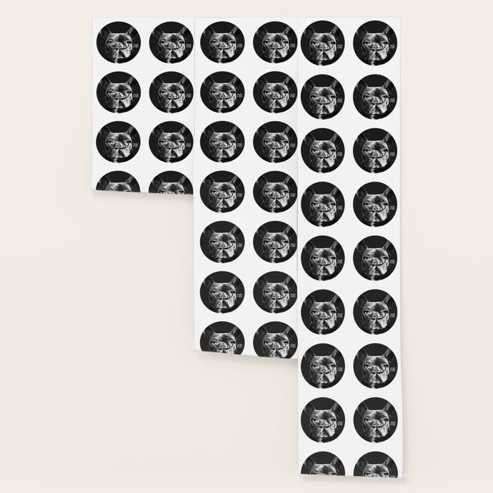 French Bulldog Fornasetti Mustache Wallpaper By Marialino Society6