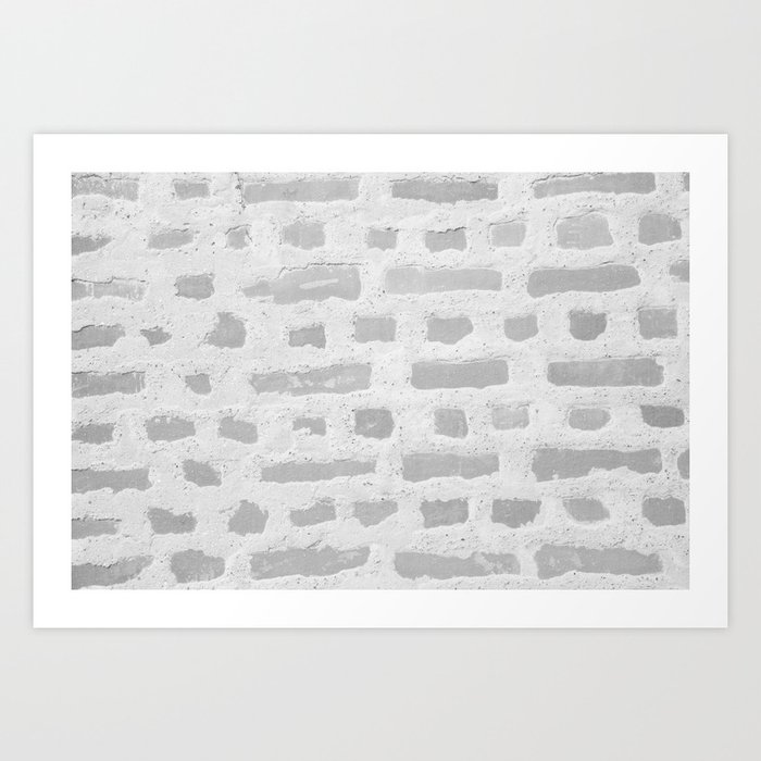 Rustic Brick Wall #2 #wall #decor #art #society6 Art Print