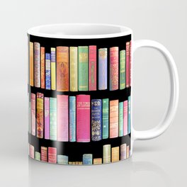 Vintage Book Library for Bibliophile Coffee Mug
