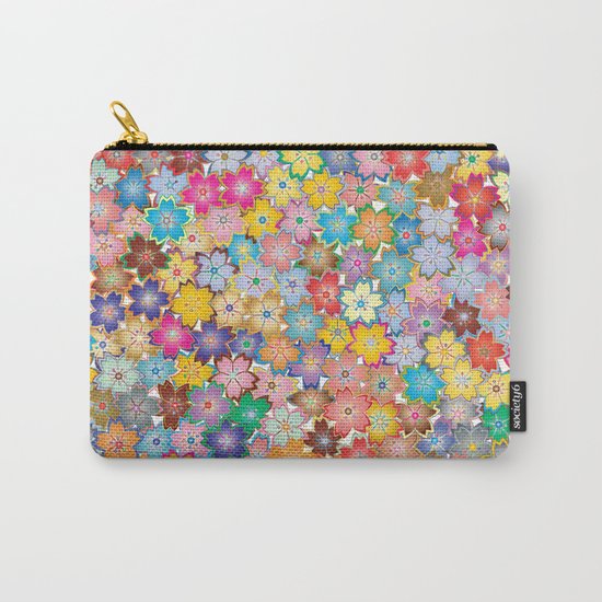 Cherry Blossom Flowers Carry-All Pouch