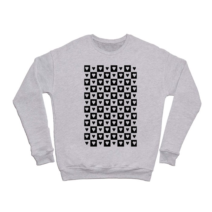 heart and love 15- black and white Crewneck Sweatshirt