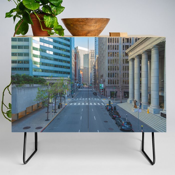 Empty Downtown  Credenza