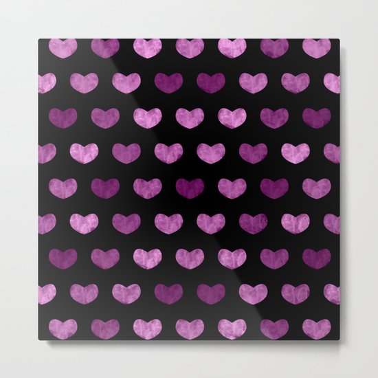 Colorful Cute Hearts VI Metal Print