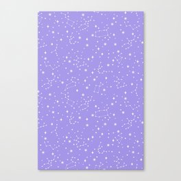 Purple Constellations Canvas Print