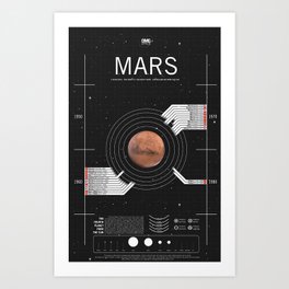 OMG SPACE: Mars 1960 - 1980 Art Print