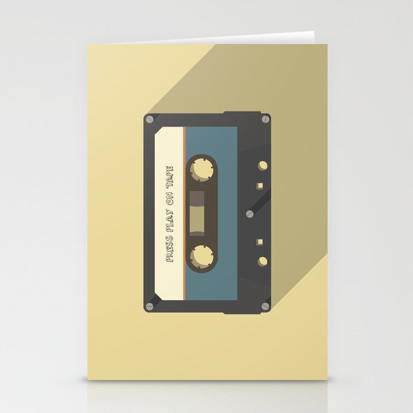 Press Play on Tape Stationery Cards