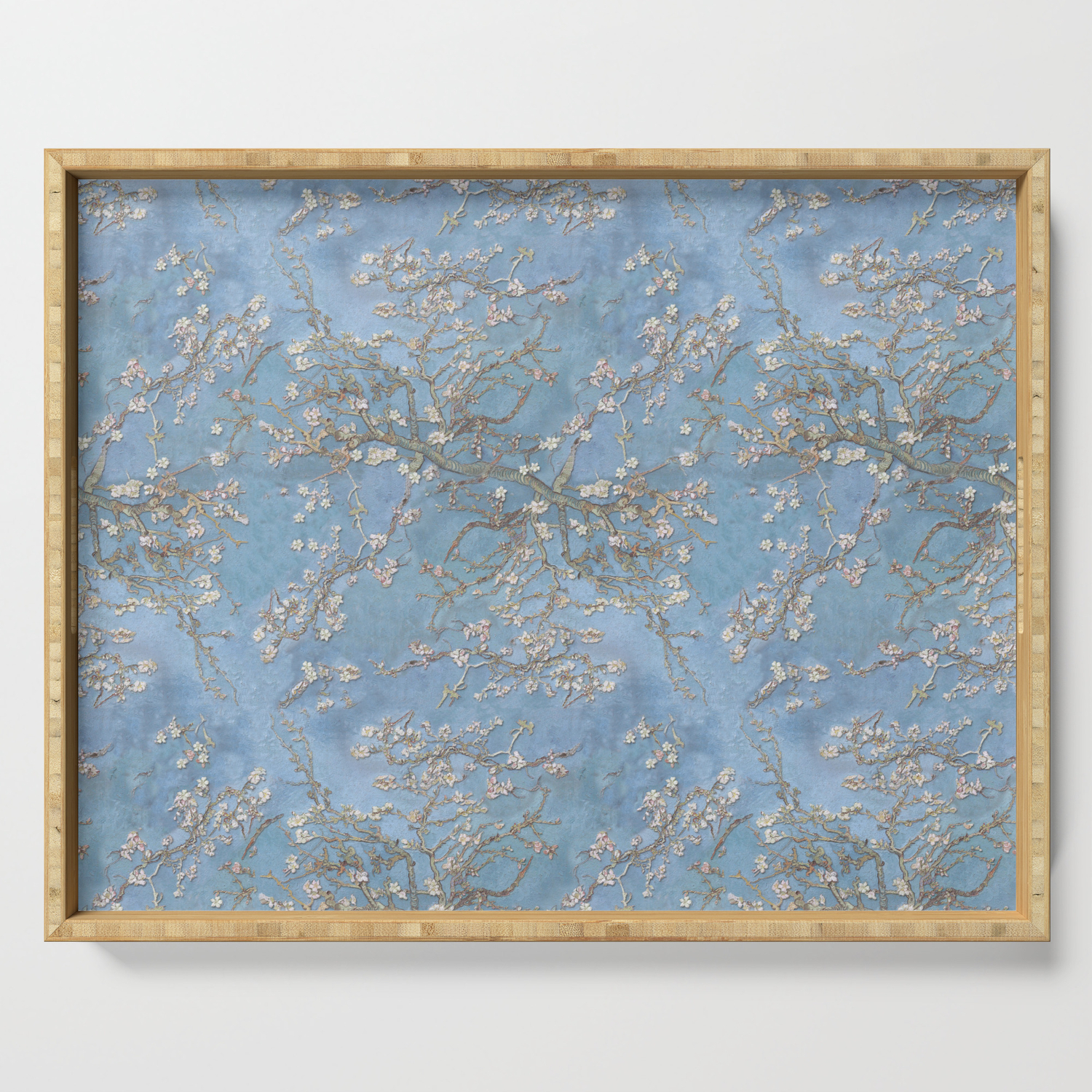 3d Wallpaper Background In Van Gogh Style Almond Blossoms