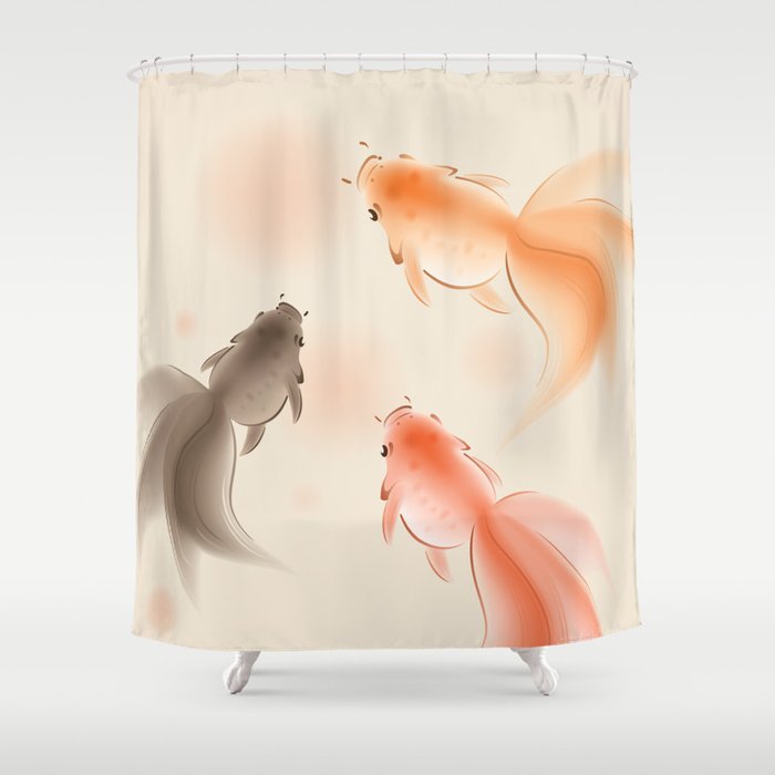 Goldfish 001 Shower Curtain