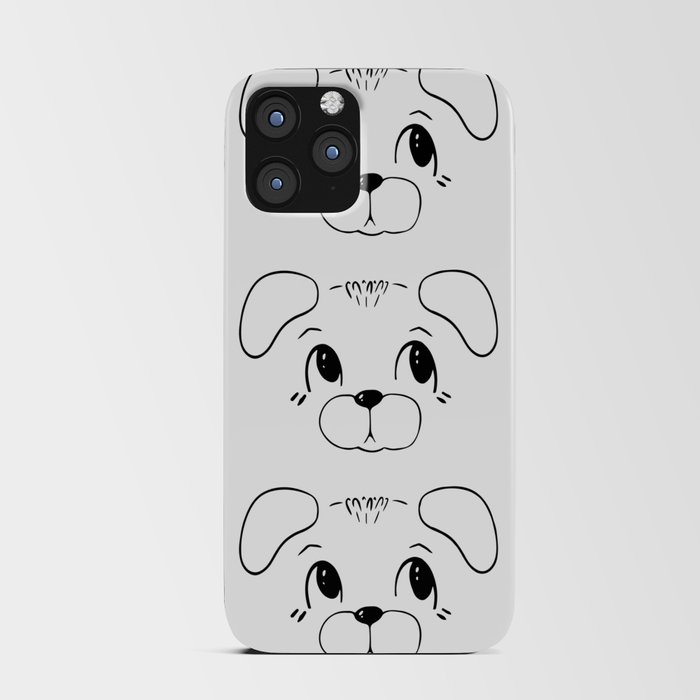 Black and white dog pattern for dog lover  iPhone Card Case