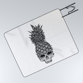pineapple skull Picnic Blanket