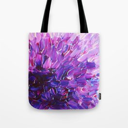 LOTUS BLOSSUM - Beautiful Purple Floral Abstract, Modern Decor in Eggplant Plum Lavender Lilac Tote Bag