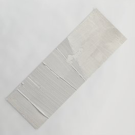 Relief [1]: an abstract, textured piece in white by Alyssa Hamilton Art Yoga Mat