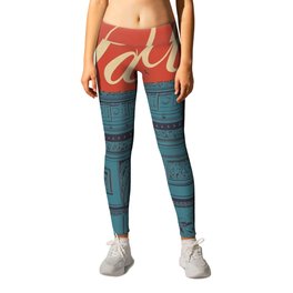 Vintage poster - Paris Leggings