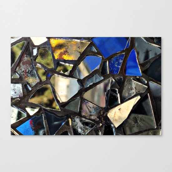 Closeup (PHOTO) of a Glass Mosaic Canvas Print