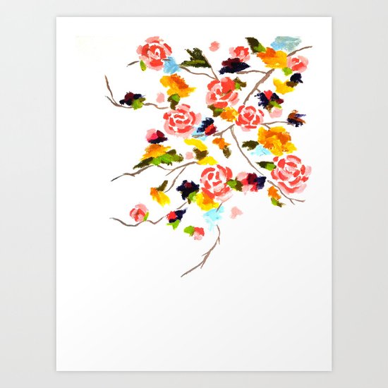 Floral Painting Art Print