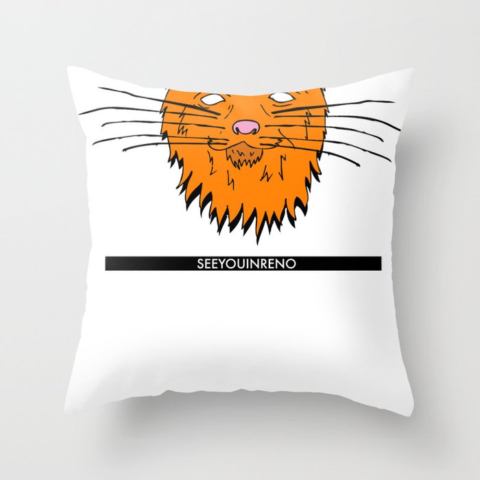 See You In Reno - The Cat Throw Pillow