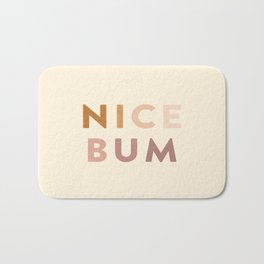 Nice Bum (Bold Warm Tones) Bath Mat