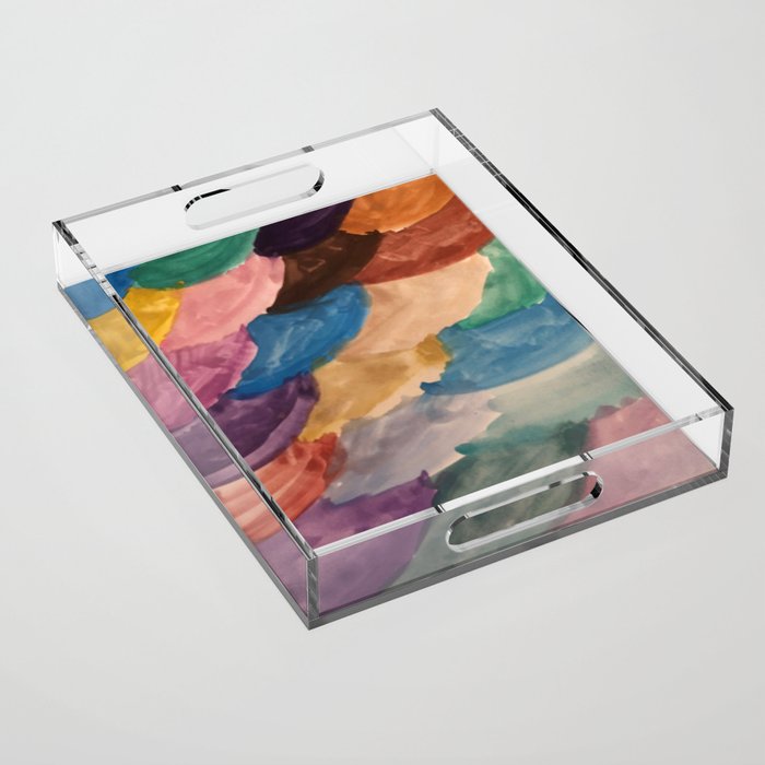 Rainbow Scales Acrylic Tray