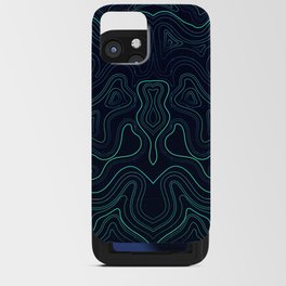 topographic background iPhone Card Case
