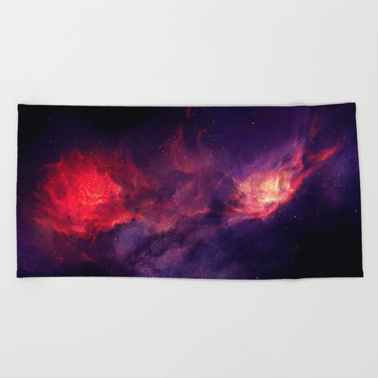 Flames Beach Towel
