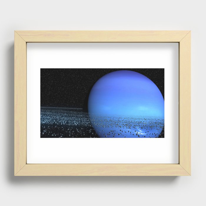 Neptune rings Recessed Framed Print