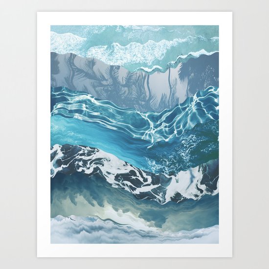 Sea abstract Art Print