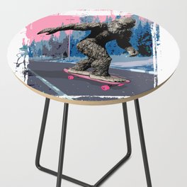 Bigfoot on Skateboard Side Table