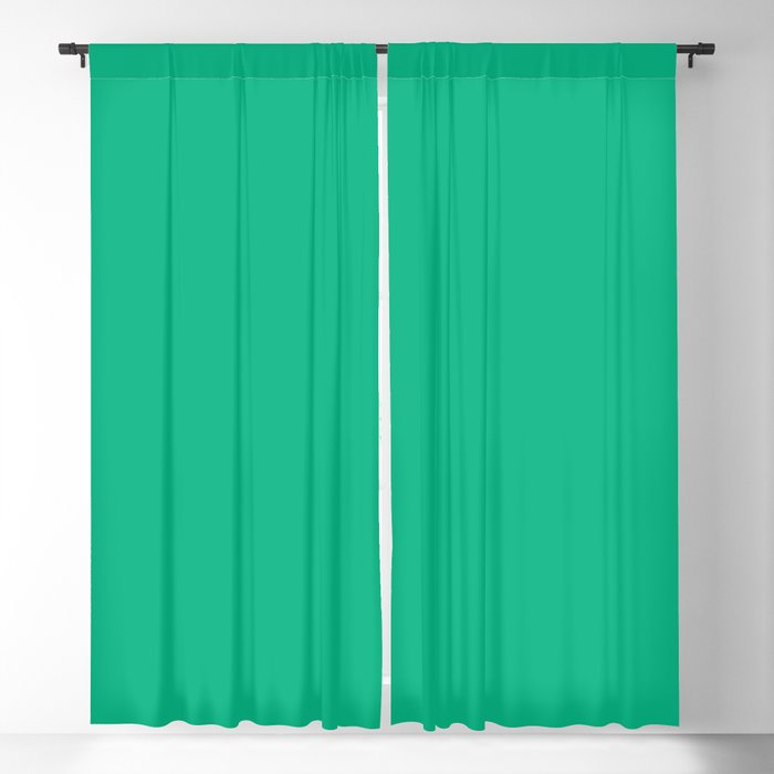 Solid Kelly Green Color Blackout Curtain