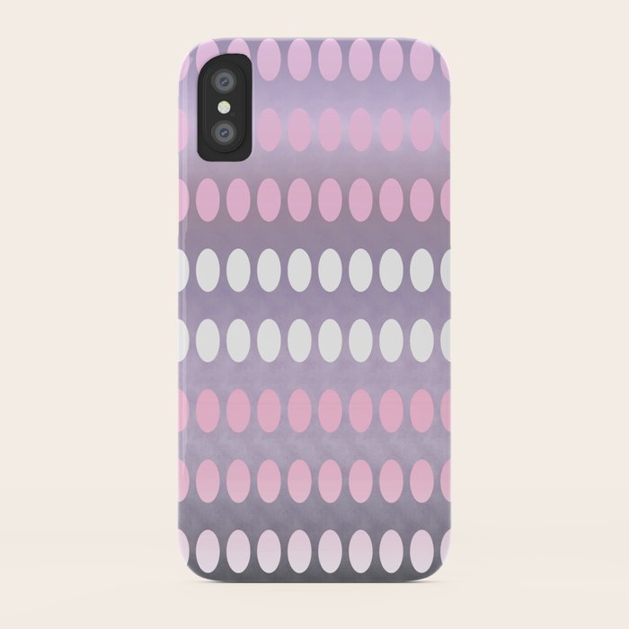 Dots in a Row in Mauve iPhone Case by nataliecatlee | Society6