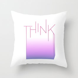 Think Outside the Box Throw Pillow