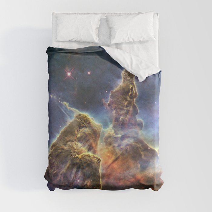 carina carina and her fuzzy psychedelia | space 012 Duvet Cover