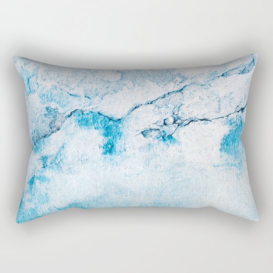 blue wall Rectangular Pillow