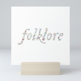 Folklore Flower Outline Mini Art Print