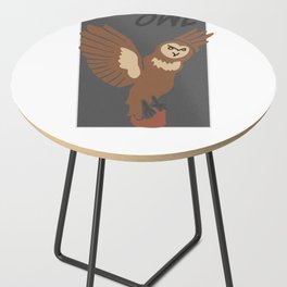 Classy Retro Vintage Owl Shirt for Wildlife Lovers Side Table
