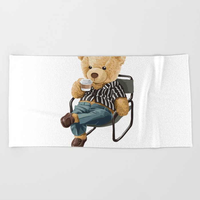 Doing The Bear Minimum Beach Towel