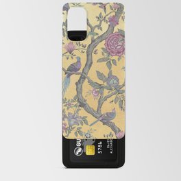 Chinoiserie Golden Gilt Peacock Peony Garden Android Card Case