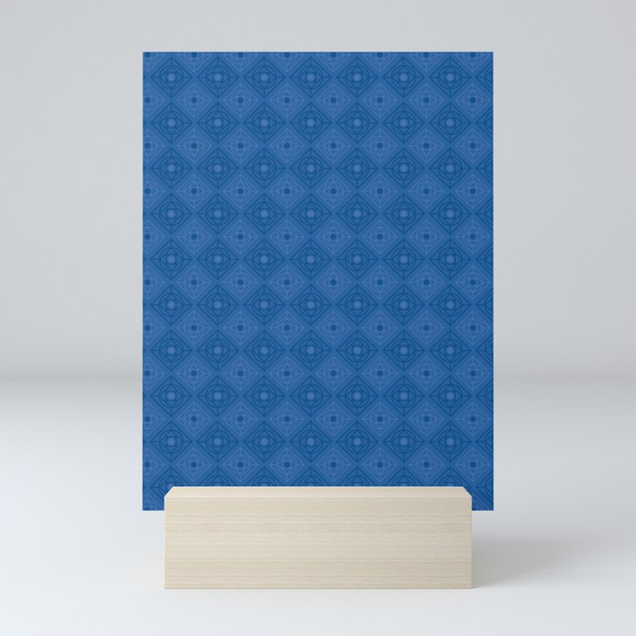 children's pattern-pantone color-solid color-blue Mini Art Print