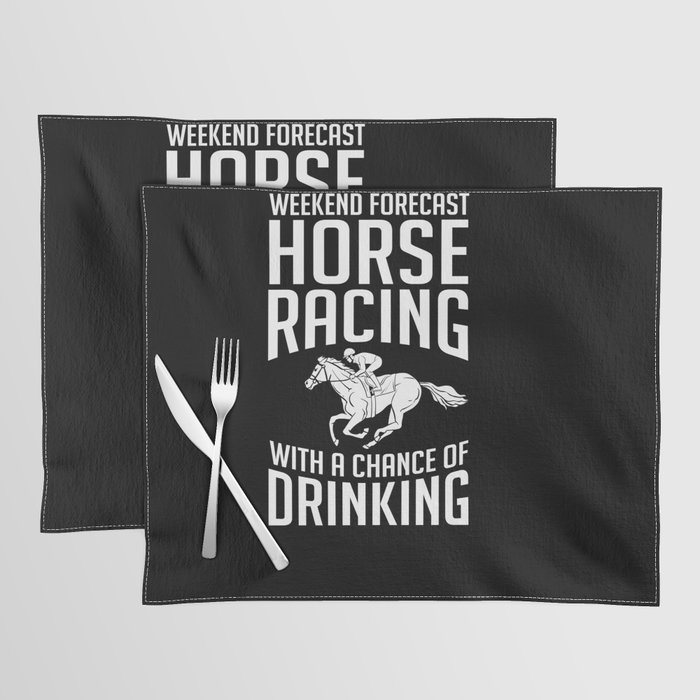 Horse Racing Race Track Number Derby Placemat