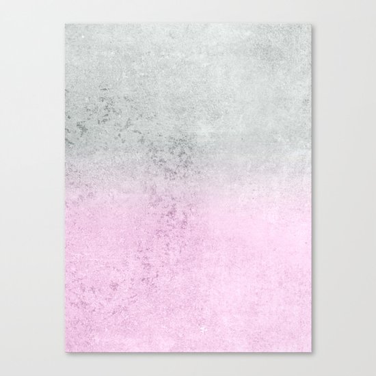 FADING CONCRETE PINK Canvas Print