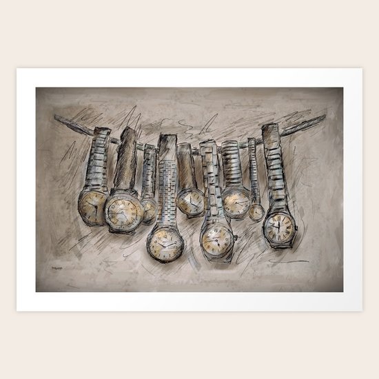 time slopes Art Print