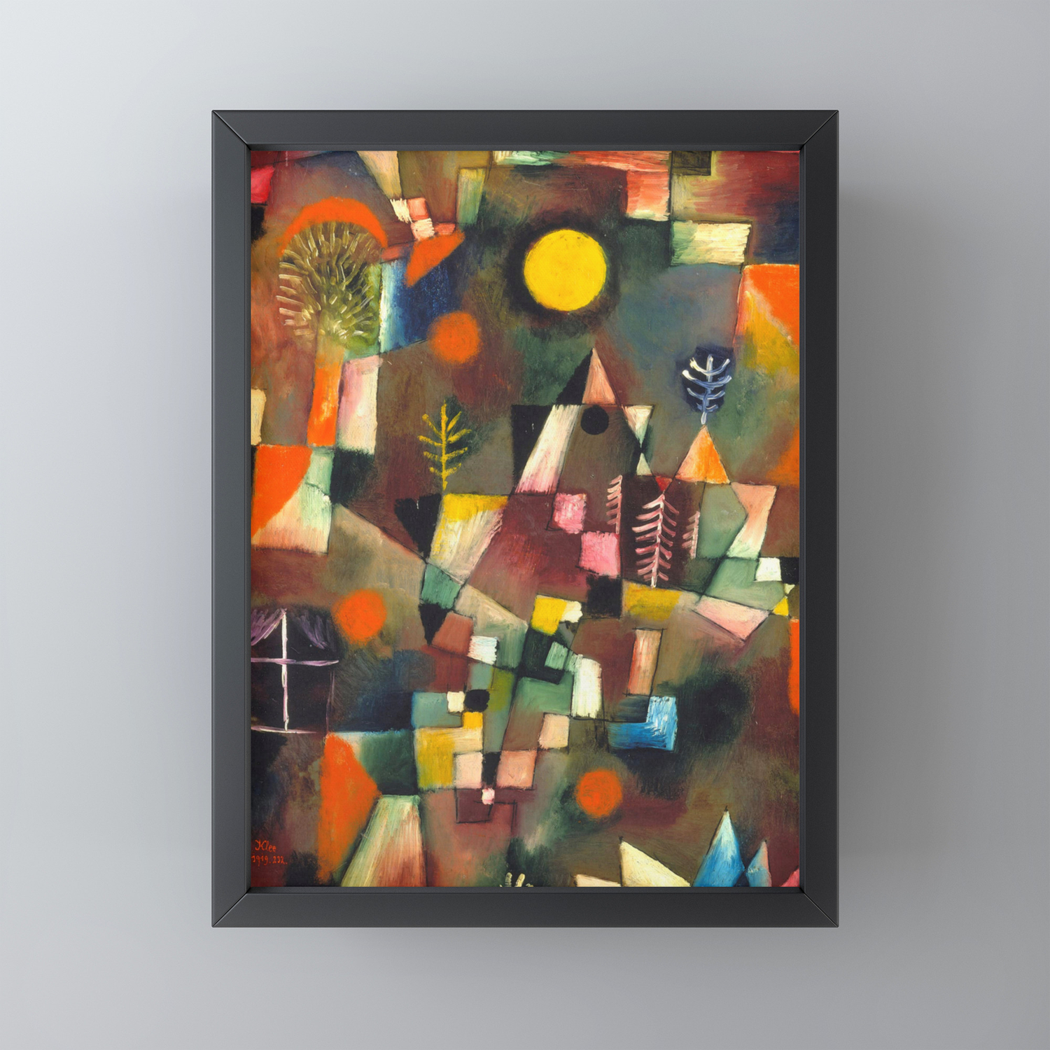 Paul Klee Der Vollmond Hoch The Full Moon 1919 Framed Mini Art Print By Alexandra Arts Society6