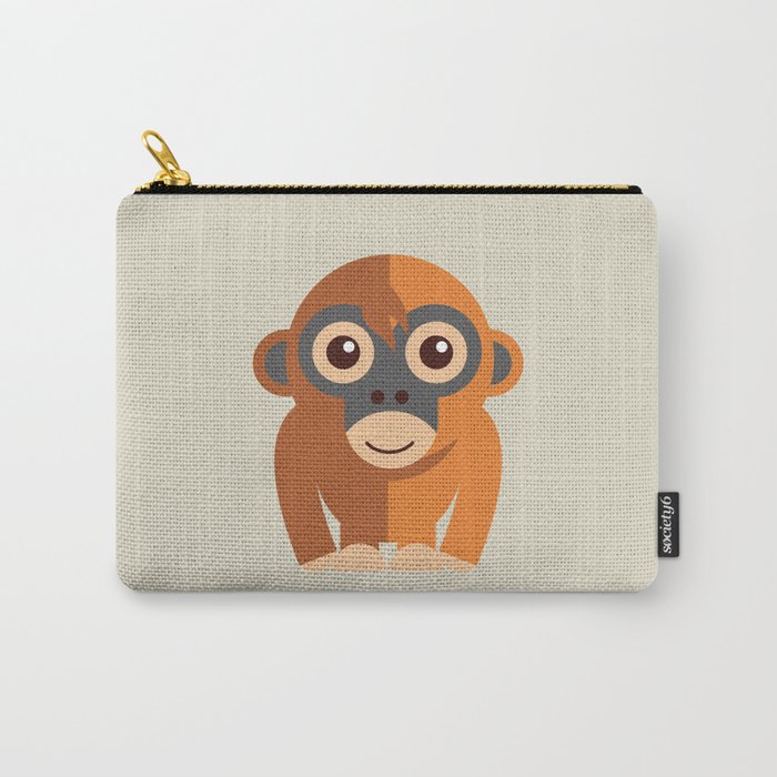 Cute Monkey Carry-All Pouch