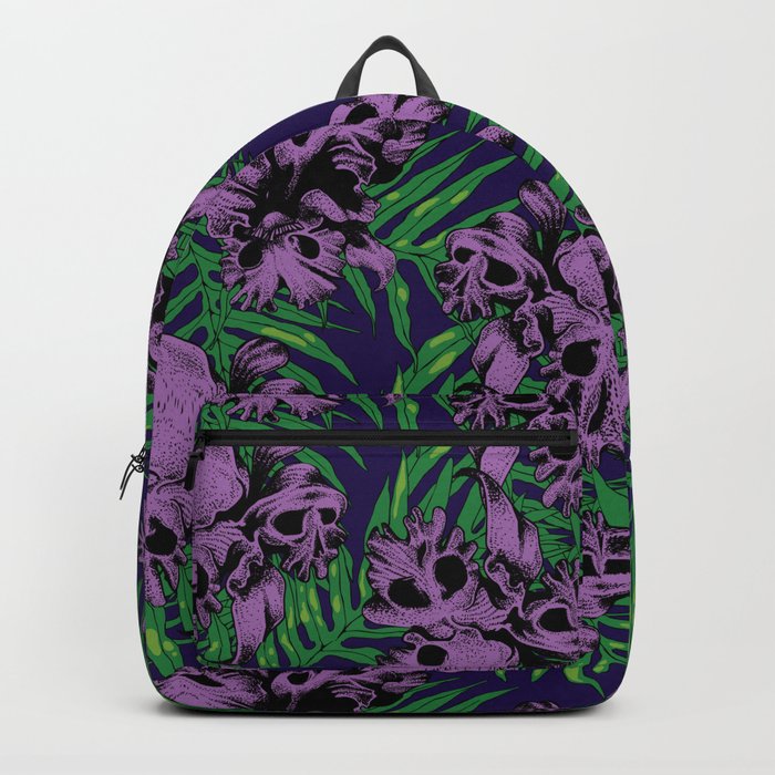 Orchid Skulls Backpack