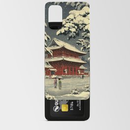 Zozoji Temple In Snow By Koitsu Android Card Case