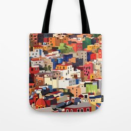 Mexico historical town cityscape (Guanajuato) Tote Bag