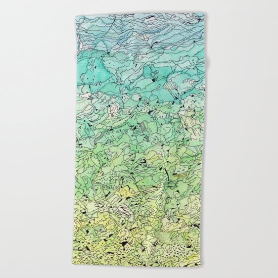 Between The Earth and Sky Beach Towel