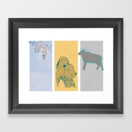 Alaskan Wildlife Framed Art Print