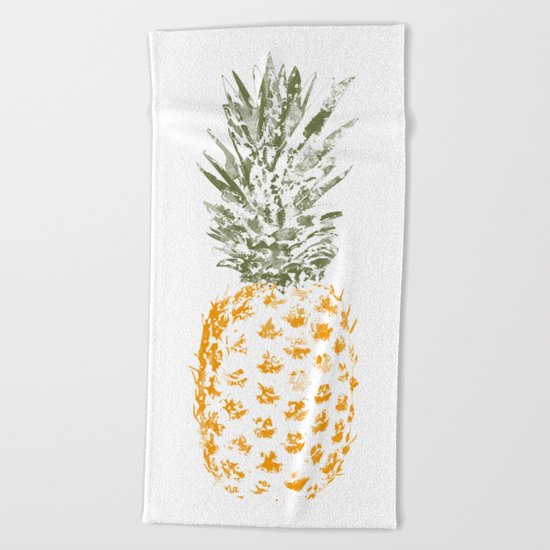 Pineapple I Beach Towel