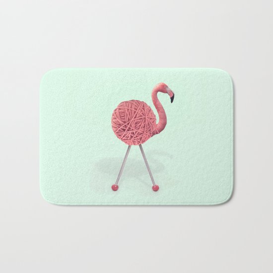 YARN FLAMINGO Bath Mat