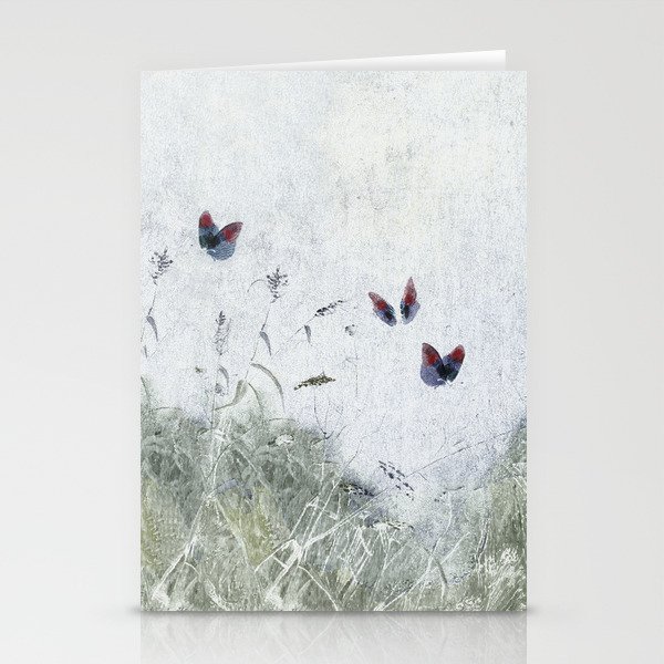 A Spell for Creation - butterflies amongst grass Stationery Cards